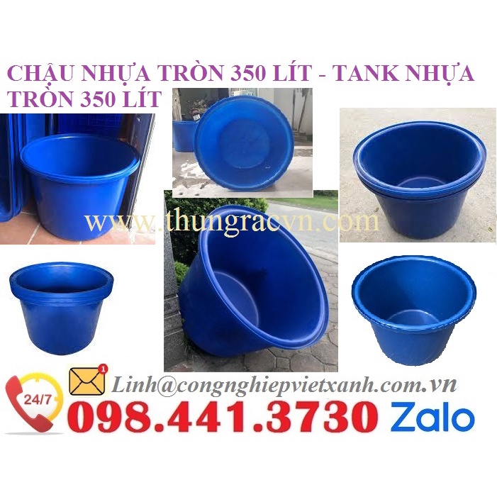 Chậu nhựa tròn 350 lít-thùng nhựa tròn 350 lít-tank nhựa tròn 350 lít nuôi trồng thủy canh