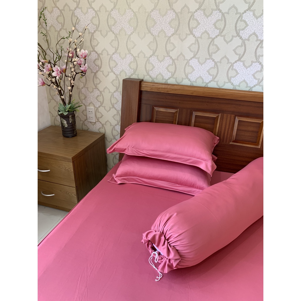 Bộ ga thun lạnh 4 món ga thun hàn quốc chuyên dra thun lạnh đủ kích thước ga nệm 1m6, 1m8