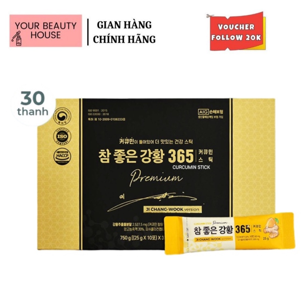 Nghệ Nano Curcumin 365 Collagen Premium Hàn Quốc - Dạng Thạch Mẫu Mới