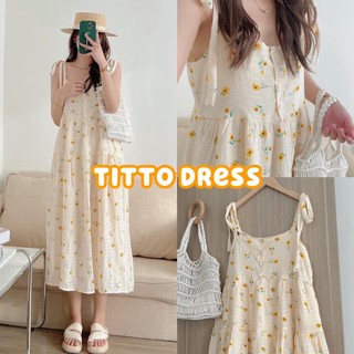 Váy 2 Dây Hoa Nhí Dáng Dài - TItto Closet