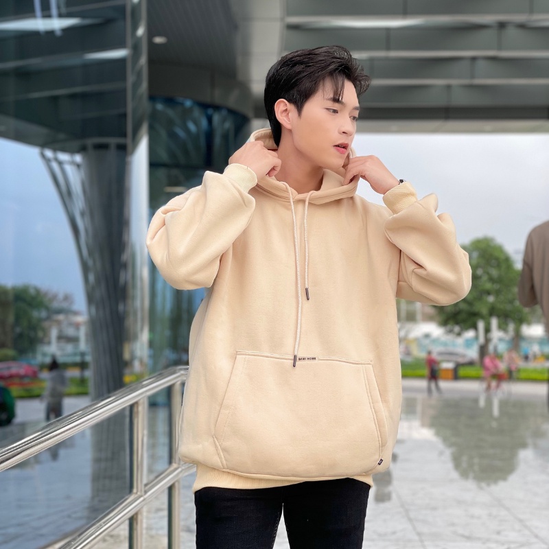 Áo Hoodie form Unisex Bami Home chất liệu nỉ bông dày dặn, thoải mái