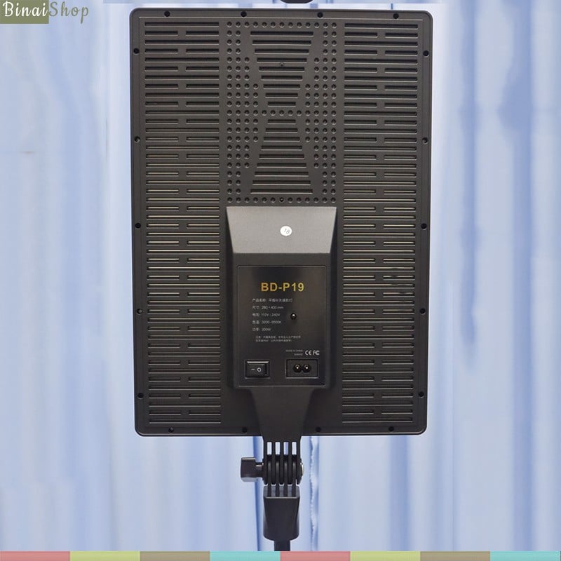 Đèn BD-P19  - Đèn LED Panel Kích Thước 19 Inch, Công Suất 300W, Trợ Sáng Cho Quay Phim, Studio Nhỏ, Livestream
