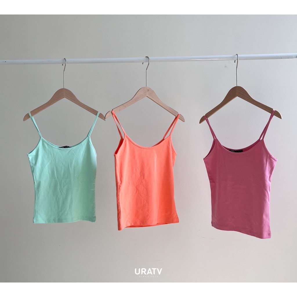 Áo 2 dây dáng thường URATV  thun co giãn dây mảnh