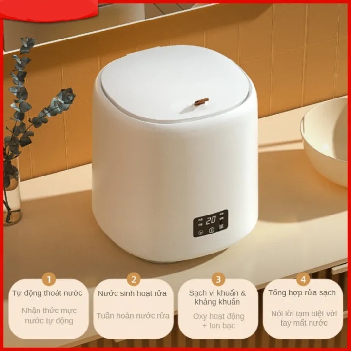 Máy Giặt Mini Tự Động Toàn Diện Dùng Cho Vớ / Quần Áo Nhỏ