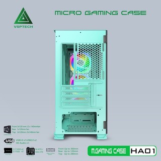 Vỏ Case VSP HA01 GREEN (OPTION FAN)