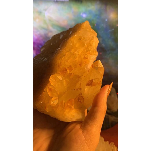 Đá stone tự nhiên Natural MAGIC VÀNG CITRINE Natural  phale NĂNG LƯỢNG VŨ TRỤ MẠNH 509