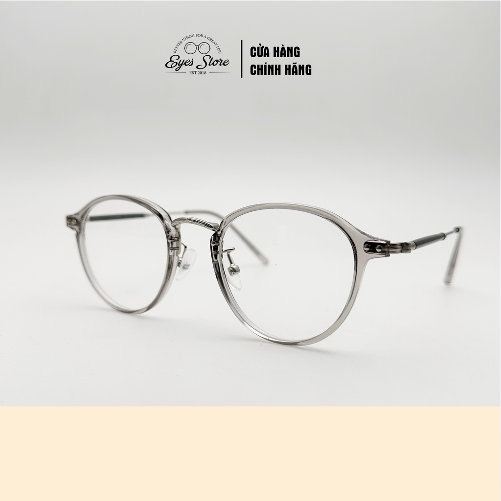 Gọng kính cận tròn nữ nhựa lõi thép EYESSTORE phụ kiện thời trang 01317