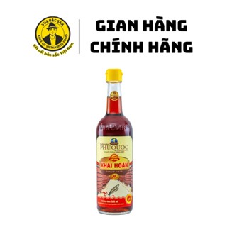 Nước Mắm Phú Quốc Khải Hoàn 520ml chai thủy tinh 40 độ đạm