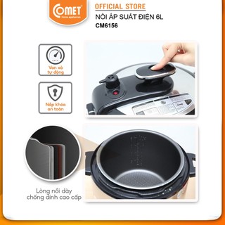 Nồi áp suất 6.0L COMET - CM6156 ( hỏa tốc TPHCM )