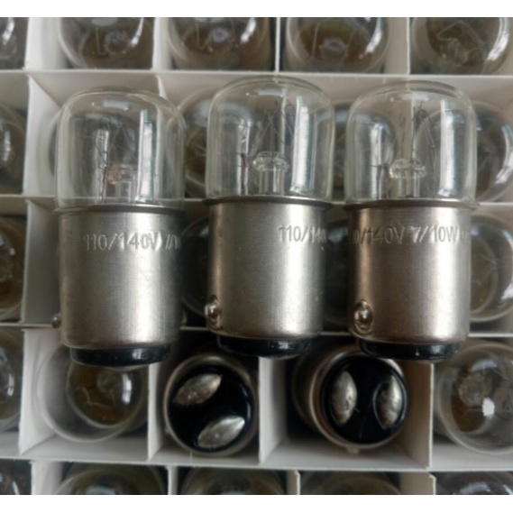 Bóng Đèn Sợi Đốt Đuôi Gài 15mm TIẾP XÚC ĐÔI BA15D 110 - 140V 7 - 10W