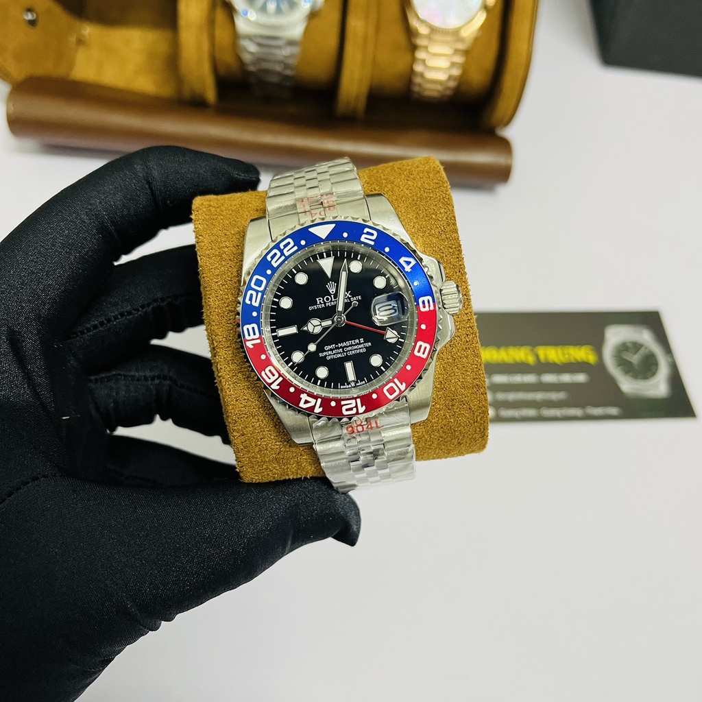 Đồng Hồ Nam R0LEX Pepsi và Batman Máy Cơ Automatic cao cấp