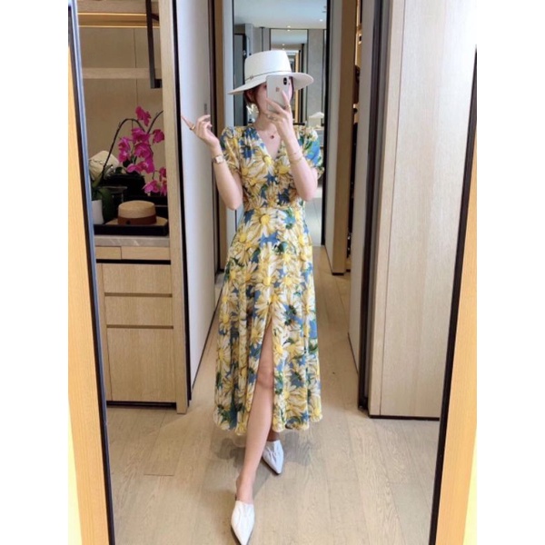 ĐẦM XÒE HOA PHỐI XẺ 2090