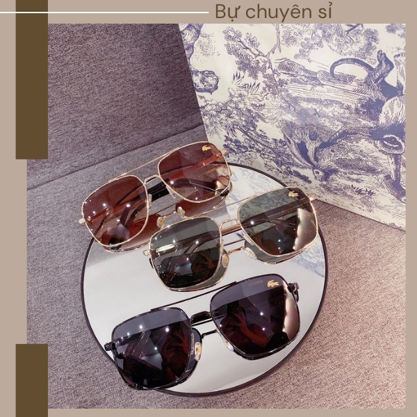 Mắt kính nam - mắt kính râm cá sấu dáng vuông chống nắng chống tia uv