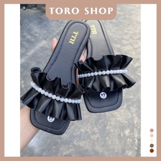 Dép trệt nhúng hạt châu xinh bigsize 35-45