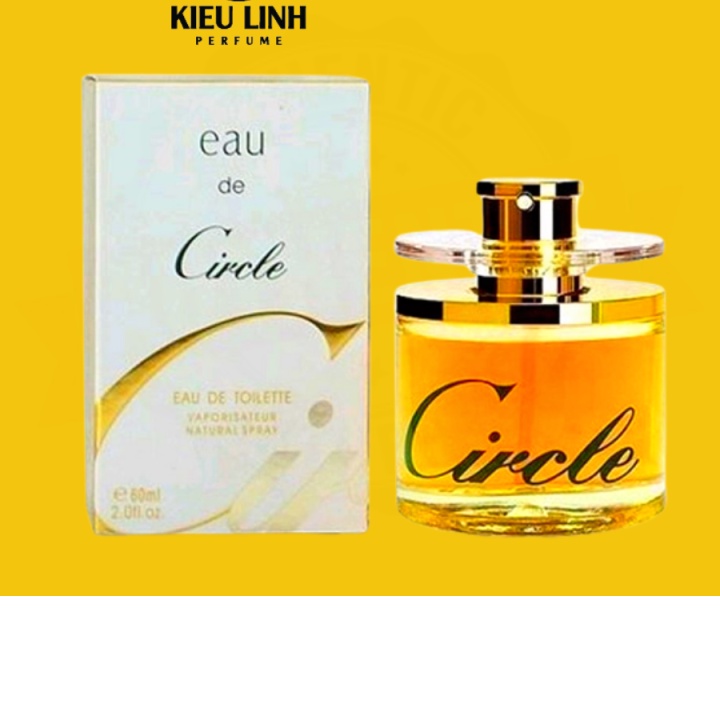 (QÙA TẶNG) Nước Hoa NỮ Eau De Circle VÀNG - HỒNG 60ml