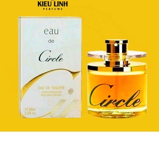 Nước hoa nữ eau de circle vàng - hồng 60ml