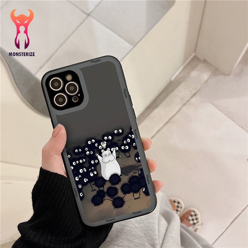 Ốp lưng iphone tpu bảo vệ cam hình chuột và bồ hóng 7 8 Plus 6 6s Plus 11 13 12 14 Pro MAX XR X XS MAX - ng715