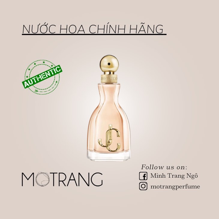 Nước Hoa Jimmy Choo I Want Choo Nước Hoa Nữ Hương Hoa Cỏ Phương Đông 5ml - 10ml - 20ml