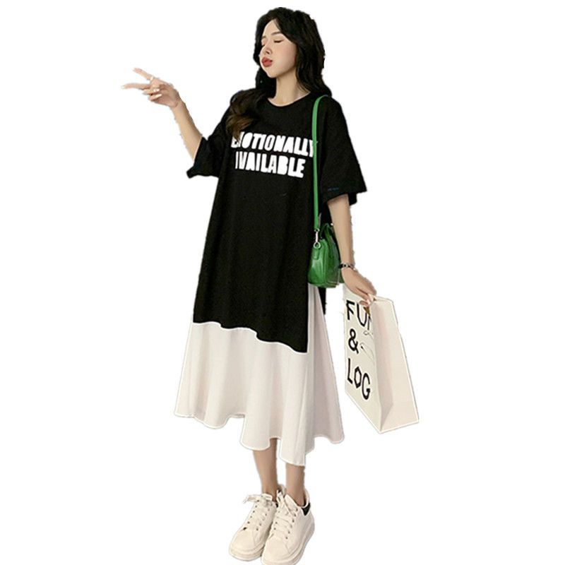 Áo Thun Mùa Hè Dáng Rộng Tay Ngắn Có Size Lớn 2-300KG Dành Cho Nữ