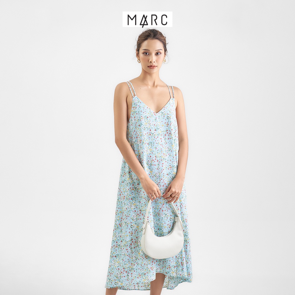 Đầm dây nữ MARC FASHION maxi họa tiết form rộng FAVH050922