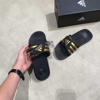 Dép Quai Ngang Chính Hãng Ad.id.as Adissage Core Black Gold Metallic Shop Xám Store