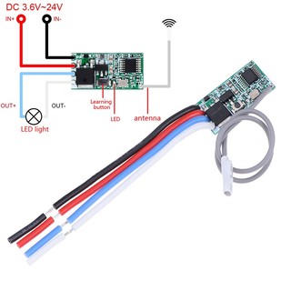 433Mhz 1CH RF relay receiver wireless remote control light switch micro module