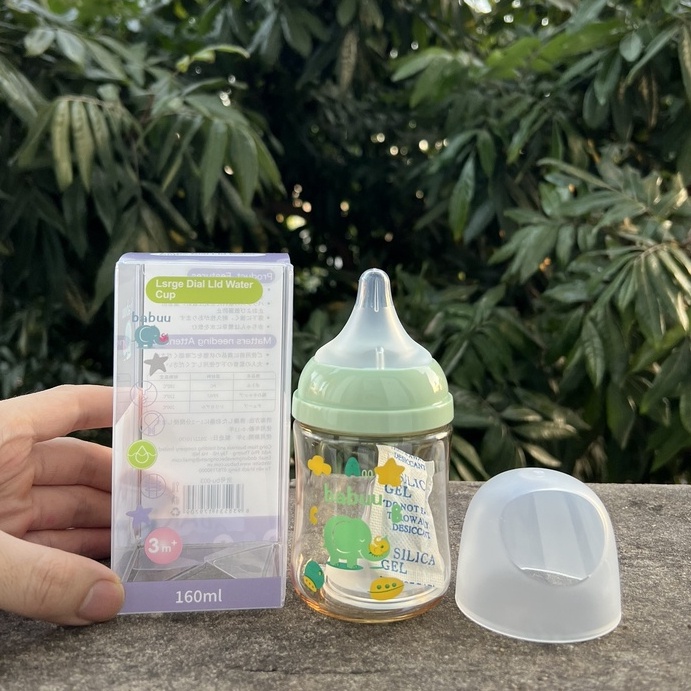 Bình sữa Babuu Baby Nhật Bản cổ rộng PPSU 90ml, 120ml, 160ml, 240ml, 300ml cho bé sơ sinh  Homedy Kids