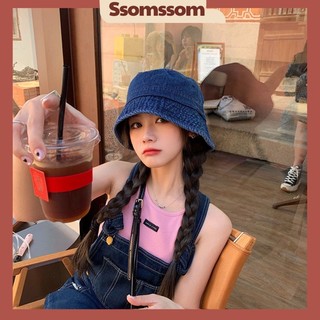 Mũ nón bucket denim dày dặn