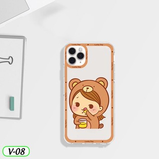 Ốp lưng in hình Cô Gái Hoạt Hình, Phi Hành Gia cho máy Iphone 12/12 Mini/12 Pro/12 Pro Max