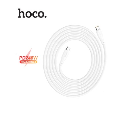 Cáp sạc nhanh Hoco X93 Type-C to Type-C PD240W 48V/5A dây dẻo TPE cao cấp , dài 1M