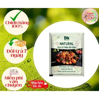 NATURAL GIA VỊ NẤU BÒ KHO DH FOODS 10g nổi bật mùi thơm đặc trưng, hương vị đậm đà mà tự nhiên