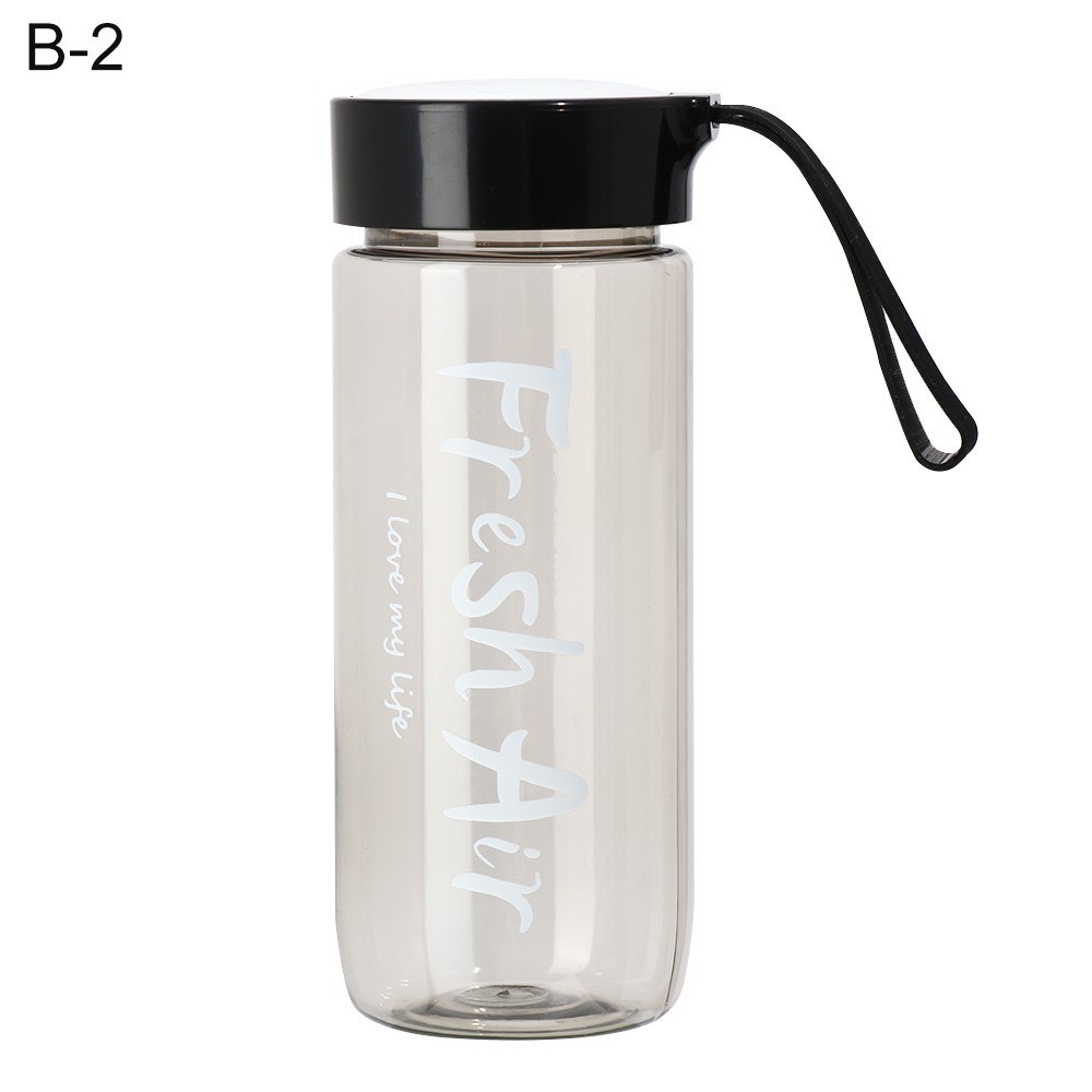 Bình nước thể thao cầm tay - Bình đựng nước bằng nhựa PC dung tích 600ml thiết kế tiện dụng cho nam và nữ