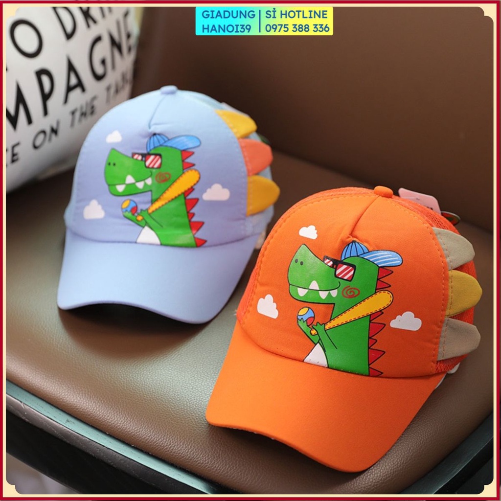 Mũ Lưỡi Trai/ Nón Kết Thiết Kế Hình Khủng Long Đáng Yêu Cho Bé Trai Và Bé Gái