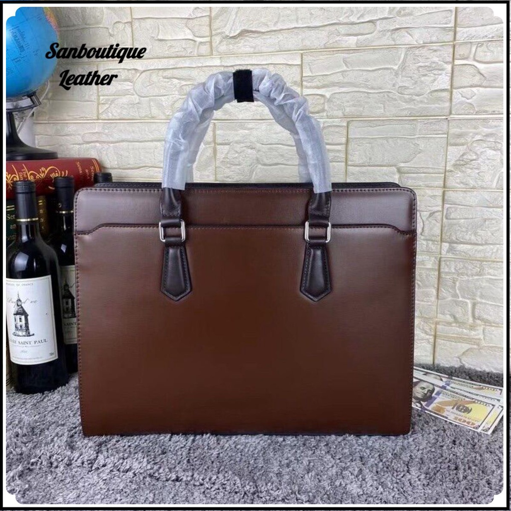 Cặp Da Thật,Da Bò BAILID Polo 6859.Túi Xách Da Công Sở.