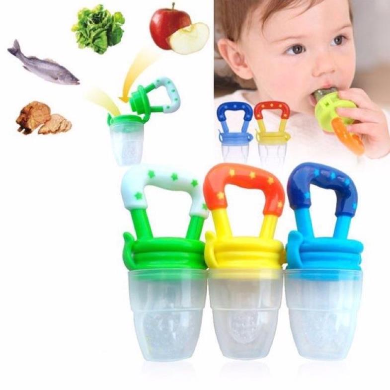 Túi nhai ăn dặm chống hóc cho bé bằng Silicone cao cấp