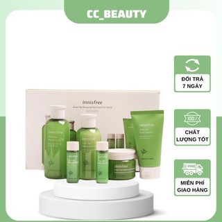 ♥ bộ kem dưỡng trắng da set innisfree trà xanh 6 món hàn quốc chính hãng