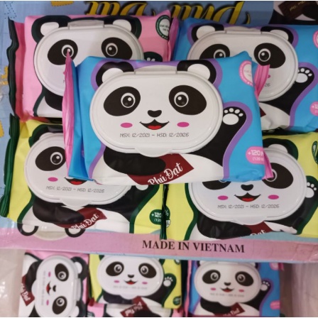 Khăn giấy ướt phú đạt 1 gói chính hãng không mùi 120 tờ