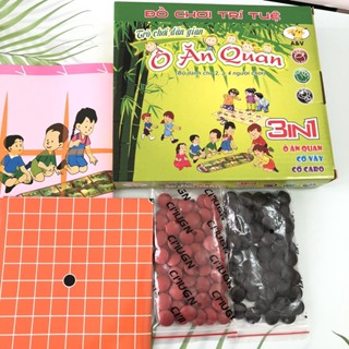 Trò chơi dân gian size vừa (28cm) Cá ngựa/Cờ vua/ Cờ Tướng/ Ô ăn quan 3 in 1 – có nam châm & không có nam châm- Diệp Lạc
