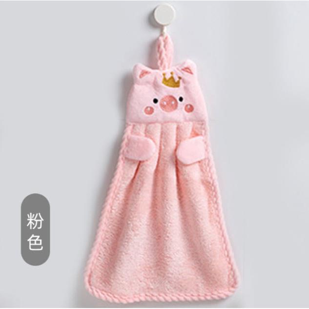 (heo)Khăn lau tay,lau bát dĩa nhà bếp hình heo dễ thương loại dày