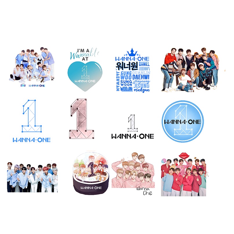 sticker TWICE A4 không bế S4A23 wanna one cute dễ thương