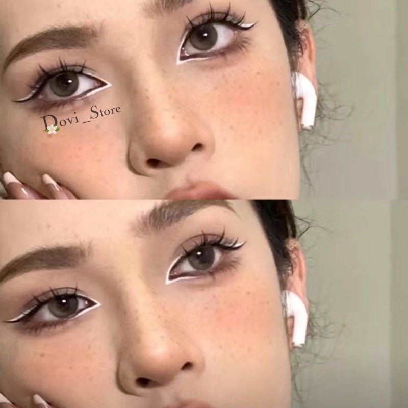 Phấn Mắt Kiêm Chì Kẻ Mắt  M.Y.H.O Nét Mảnh, Chì Highlight kẻ Mắt Trắng Có  Đầu Tròn Trang Điểm Tiện Lợi