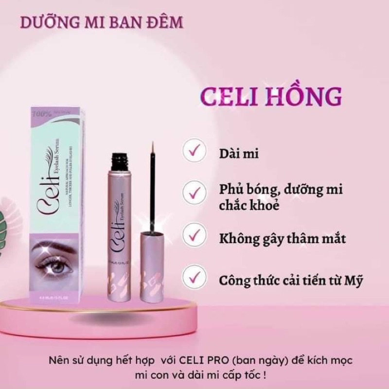 Dưỡng Mi CELI Chính Hãng -Mi Dài Siêu Tóc Không Lo Thâm Mắt