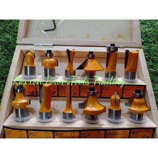 INGCO Bộ 12 mũi phay gỗ 12.7MM AKRT12121 <HÀNG CHÍNH HÃNG>