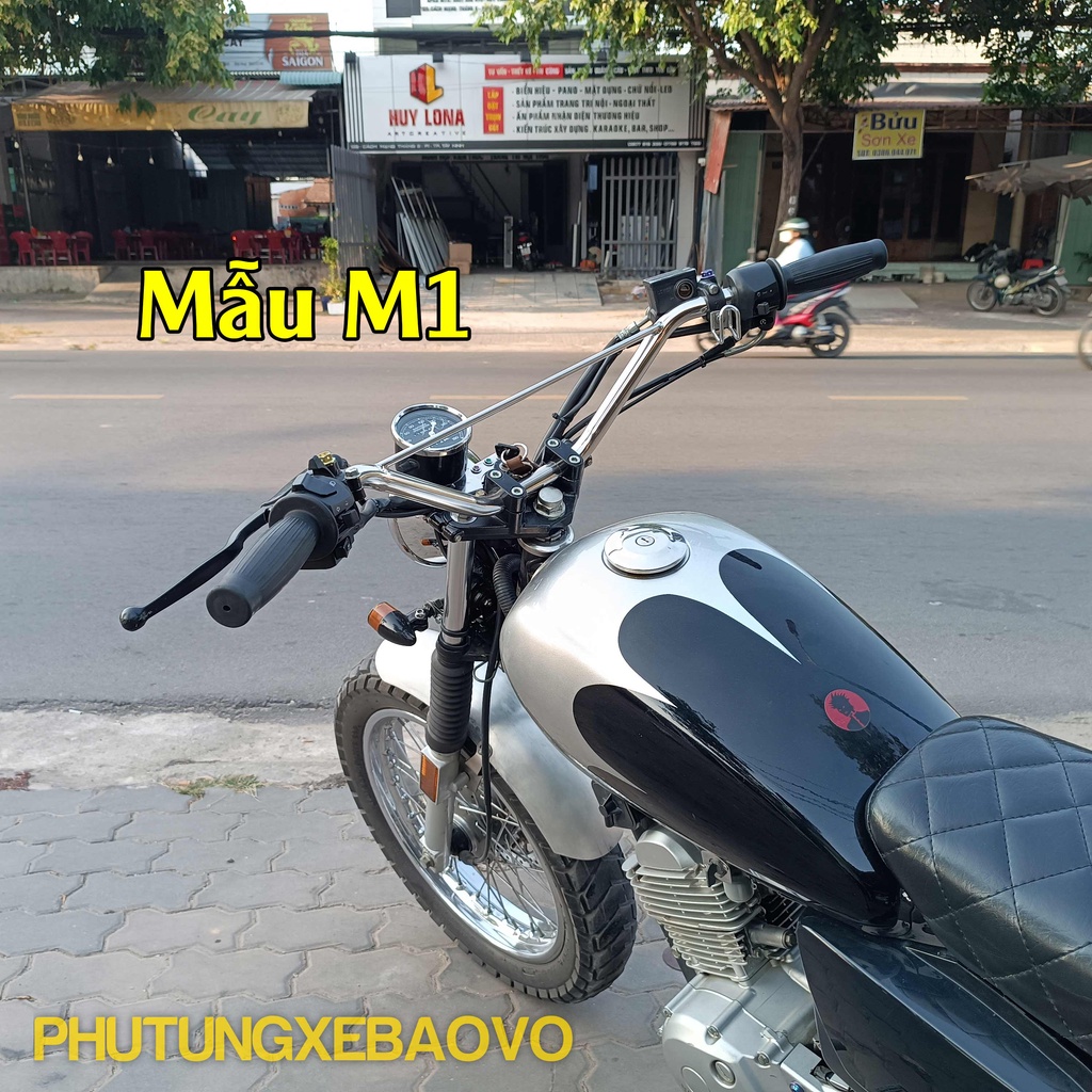 Ghi đông tracker, ghi đông scrambler,ghi đông cafe,.... inox304