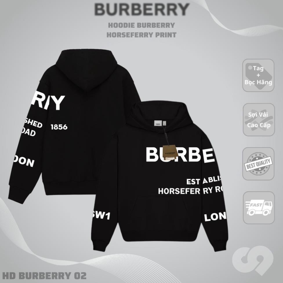 Áo Khoác Hoodie Buberry BBR Full Mẫu Vải Nỉ Bông Cotton 100% The.Wear