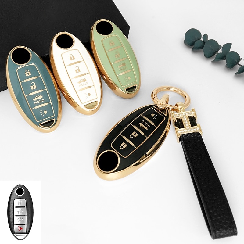 Bao Da, Vỏ Bảo Vệ, Ốp Chìa Khóa, Bọc Chìa Khóa Dùng Cho Xe Ô Tô Nissan Xtrail, Teana, Terra, Navara, Sunny, Almera