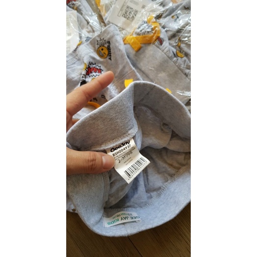 Quần đùi túi hộp xuất dư xịn cho bé trai 12m-4y