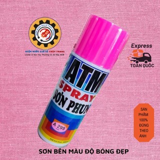 Sơn phun a 299 màu hồng atm spray cao cấp