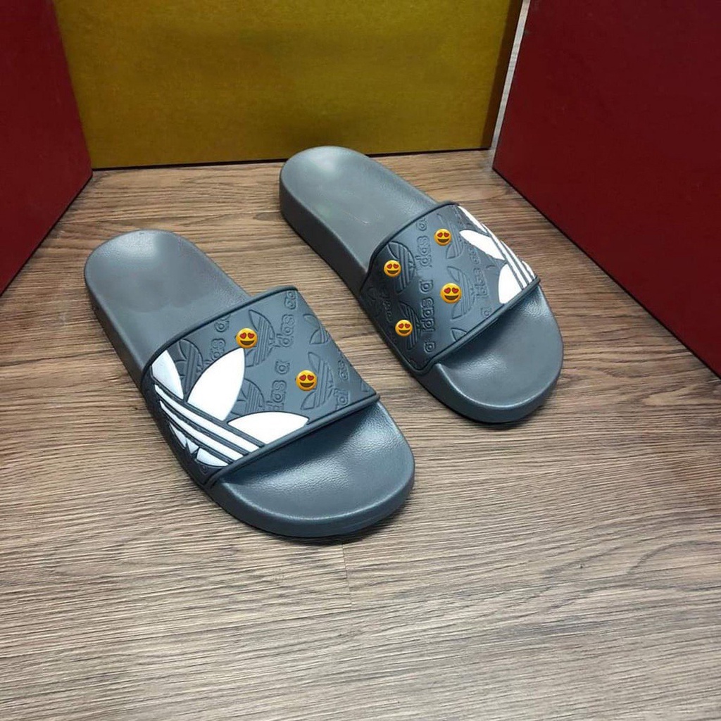 🔥HÀNG ĐẸP🔥Dép ADIDAS, Dép Quai Ngang Dành Cho Nam Và Nữ Họa Tiết 3 Lá Chìm Lệch Siêu Đẹp, Hàng Cao Cấp