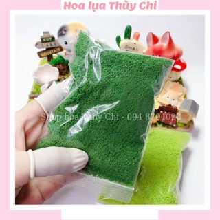 Bột cỏ làm tiểu cảnh, Bột cỏ sợi 01 gói 10gram - cỏ phủ mặt chậu, bonsai